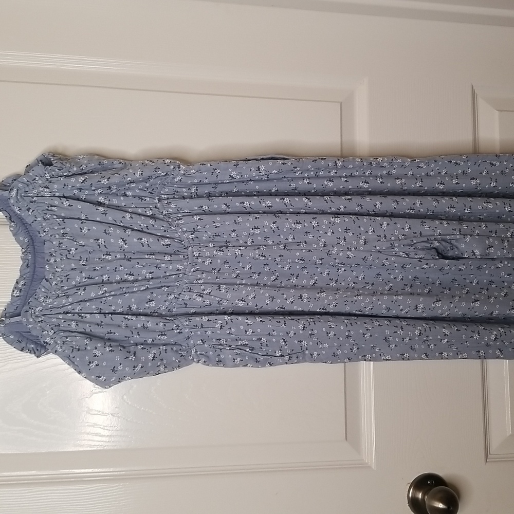 Storia Womens Spaghetti Strap Light Blue Wide Leg Jumpsuit - Picture 10 of 16